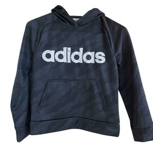 Addidas Sweatshirt Hoodie Black Sz. 10/12